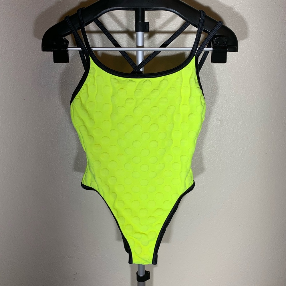 Vintage neon bathing suit